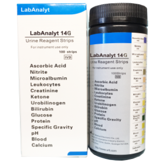 Тест-смужки для аналізу сечі LabAnalyt 14G №100